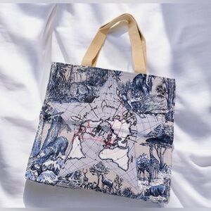 Christian Dior Perfume Line Around the World Tote NWT